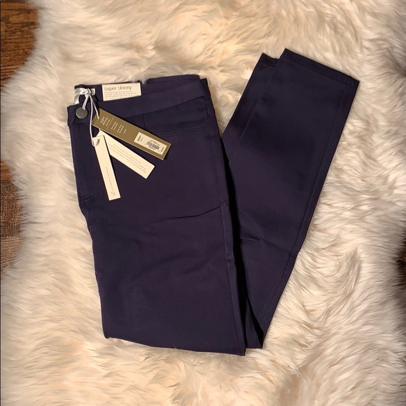 LC Lauren Conrad Pants - NWT Lauren Conrad NAVY 16 Skinny Stretch Knit Pant
